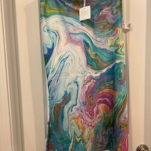 Sigrid Olsen Watercolor Swirl A-Line Skirt